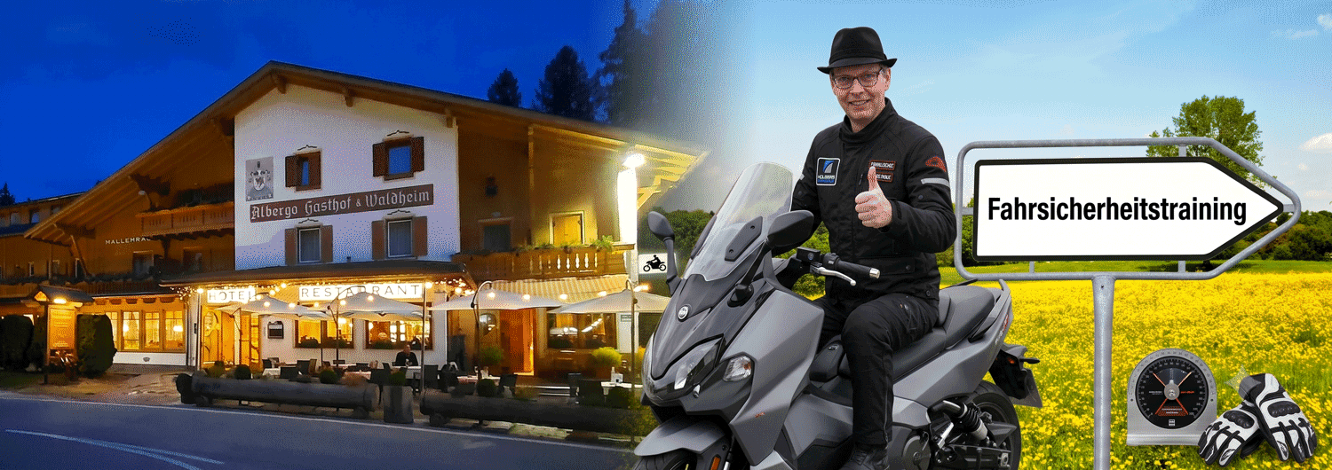 Motorroller Fahrsicherheitstraining am Mendelpass