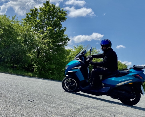 Motorroller Fahrsicherheitstraining am Mendelpass