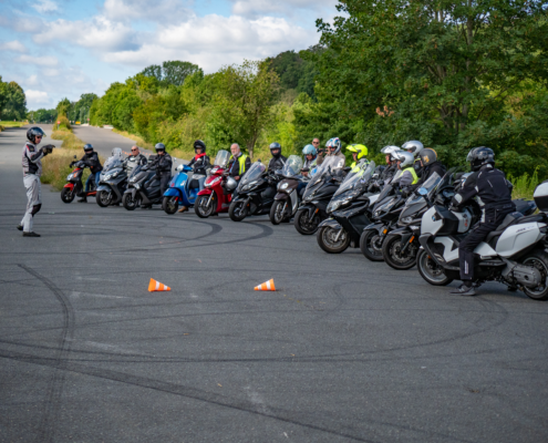 Motorroller Fahrsicherheitstraining am Mendelpass