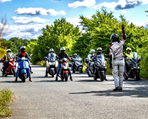 Motorroller Fahrsicherheitstraining am Mendelpass